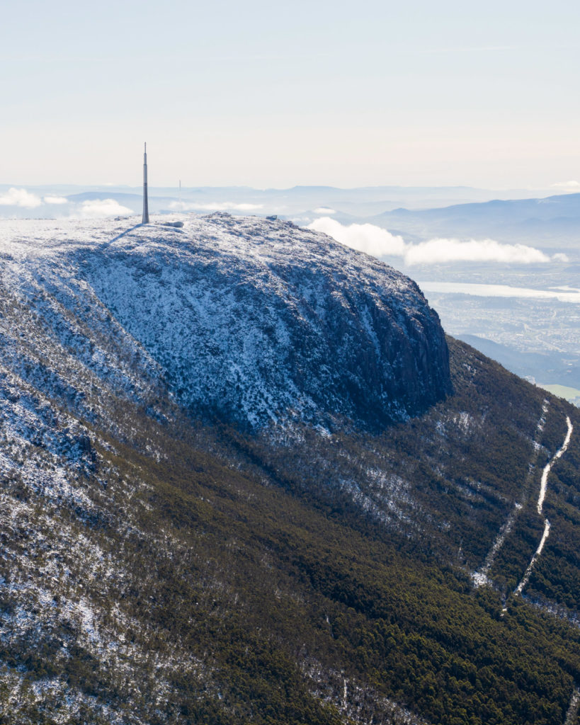 Summit of kunanyi / Mt Wellington. Image credit: Luke Tscharke